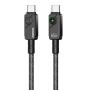 LINKOM Swift Fast charging braided data cable 1.2MC36 65W(C-C) crni - slika 1