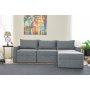 Atelier del Sofa Ugaona sofa-krevet Saros Grey - slika 2