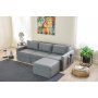 Atelier del Sofa Ugaona sofa-krevet Saros Grey - slika 1