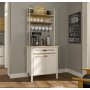 HANAH HOME Višenamenska vitrina za kafe Krem Hrast Bela boja FRN 21028 1 - slika 1