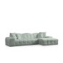 Atelier del Sofa Ugaona sofa Pescara Corner Right (L2 Chl) Pale Green - slika 5