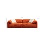 Atelier del Sofa Sofa sa 3 sedišta Flamingo Lounge (L15+15R) - slika 5