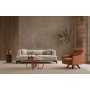 Atelier del Sofa Sofa sa 3 sedišta Hera Cream Black - slika 2