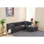 Atelier del Sofa Ugaona sofa Raks Anthracite - slika 2