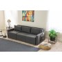 Atelier del Sofa Ugaona sofa-krevet Saros Anthracite - slika 3