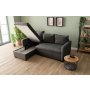 Atelier del Sofa Ugaona sofa-krevet Kado Dark Grey - slika 4