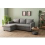 Atelier del Sofa Ugaona sofa-krevet Kado Light Grey - slika 2