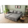 Atelier del Sofa Ugaona sofa-krevet Kado Light Grey - slika 5