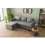 Atelier del Sofa Ugaona sofa-krevet Kado Light Grey - slika 1