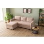 Atelier del Sofa Ugaona sofa-krevet Kado Mink - slika 1