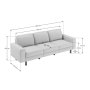 Atelier del Sofa Sofa sa 3 sedišta Sparrow Extra 3 Beach Walnut - slika 4