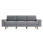 Atelier del Sofa Sofa sa 3 sedišta Sparrow Extra 3 Fog Grey Walnut - slika 2