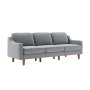 Atelier del Sofa Sofa sa 3 sedišta Robin Extra 3 Fog Grey Walnut - slika 1