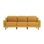 Atelier del Sofa Sofa sa 3 sedišta Robin Extra 3 Mustard Walnut - slika 2