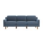 Atelier del Sofa Sofa sa 3 sedišta Robin Extra 3 Ocean Blue Walnut - slika 2