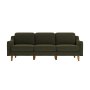 Atelier del Sofa Sofa sa 3 sedišta Robin Extra 3 Oil Green Walnut - slika 2