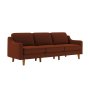 Atelier del Sofa Sofa sa 3 sedišta Robin Extra 3 Tile Red Walnut - slika 1
