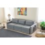 Atelier del Sofa Sofa za 3 sedišta Saros Grey - slika 1