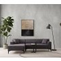 Atelier del Sofa Ugaona sofa New Petra L Corner Anthracite - slika 2