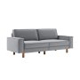 Atelier del Sofa Sofa sa 3 sedišta Sparrow 3 Fog Grey Walnut - slika 1