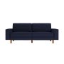 Atelier del Sofa Sofa sa 3 sedišta Sparrow 3 Night Blue Walnut - slika 2