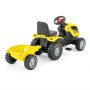 Playtime 956 Traktor na pedale sa prikolicom žuti - slika 2