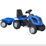 Playtime 956 Traktor na pedale sa prikolicom plavi - slika 1