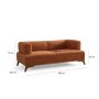 Atelier del Sofa 2-Seat Sofa Hera Orange - slika 1