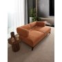 Atelier del Sofa 2-Seat Sofa Hera Orange Black - slika 3