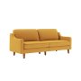 Atelier del Sofa Sofa sa 3 sedišta Robin 3 Mustard Walnut - slika 1