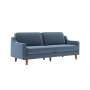 Atelier del Sofa Sofa sa 3 sedišta Robin 3 Ocean Blue Walnut - slika 1
