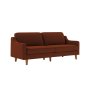 Atelier del Sofa Sofa sa 3 sedišta Robin 3 Tile Red Walnut - slika 1