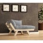 HANAH HOME Garden 1-Seat Sofa Prirodno Grei CPT8143 140 - slika 2