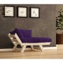 HANAH HOME Garden 1-Seat Sofa Prirodno Ljubičasta CPT8147 140 - slika 2