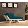 HANAH HOME Garden 1-Seat Sofa Prirodno Petrol Blue CPT8148 140 - slika 2