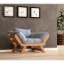 HANAH HOME Garden 1-Seat Sofa Grei CPT8153 140 - slika 1