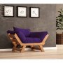 HANAH HOME Garden 1-Seat Sofa Ljubičasta CPT8157 140 - slika 1