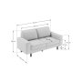 Atelier del Sofa 2-Seat Sofa Sparrow 2 Caramel Walnut - slika 1
