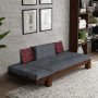 Atelier del Sofa Ležaljka - sofa orah - siva CPT8322 200 - slika 2