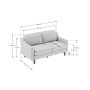 Atelier del Sofa 2-Seat Sofa Robin 2 Pebble Walnut - slika 4