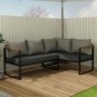 HANAH HOME Baštenska ugaona sofa Grei Antracit CPT5515 190 - slika 3