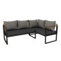 HANAH HOME Baštenska ugaona sofa Grei Antracit CPT5515 190 - slika 4