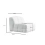Atelier del Sofa 1-Seat Sofa Pescara O1 White - slika 3