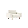 Atelier del Sofa 1-Seat Sofa - fotelja Sparrow Loveseat Milk Froth Walnut - slika 1
