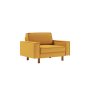 Atelier del Sofa 1-Seat Sofa - fotelja Sparrow Loveseat Mustard Walnut - slika 1