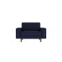 Atelier del Sofa 1-Seat Sofa - fotelja Sparrow Loveseat Night Blue Walnut - slika 2