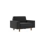 Atelier del Sofa 1-Seat Sofa - fotelja Sparrow Loveseat Night Grey Walnut - slika 1