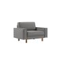 Atelier del Sofa 1-Seat Sofa - fotelja Sparrow Loveseat Obsidian Walnut - slika 1