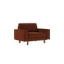Atelier del Sofa 1-Seat Sofa - fotelja Sparrow Loveseat Tile Red Walnut - slika 1