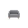 Atelier del Sofa 1-Seat Sofa - fotelja Robin Loveseat Fog Grey Walnut - slika 2